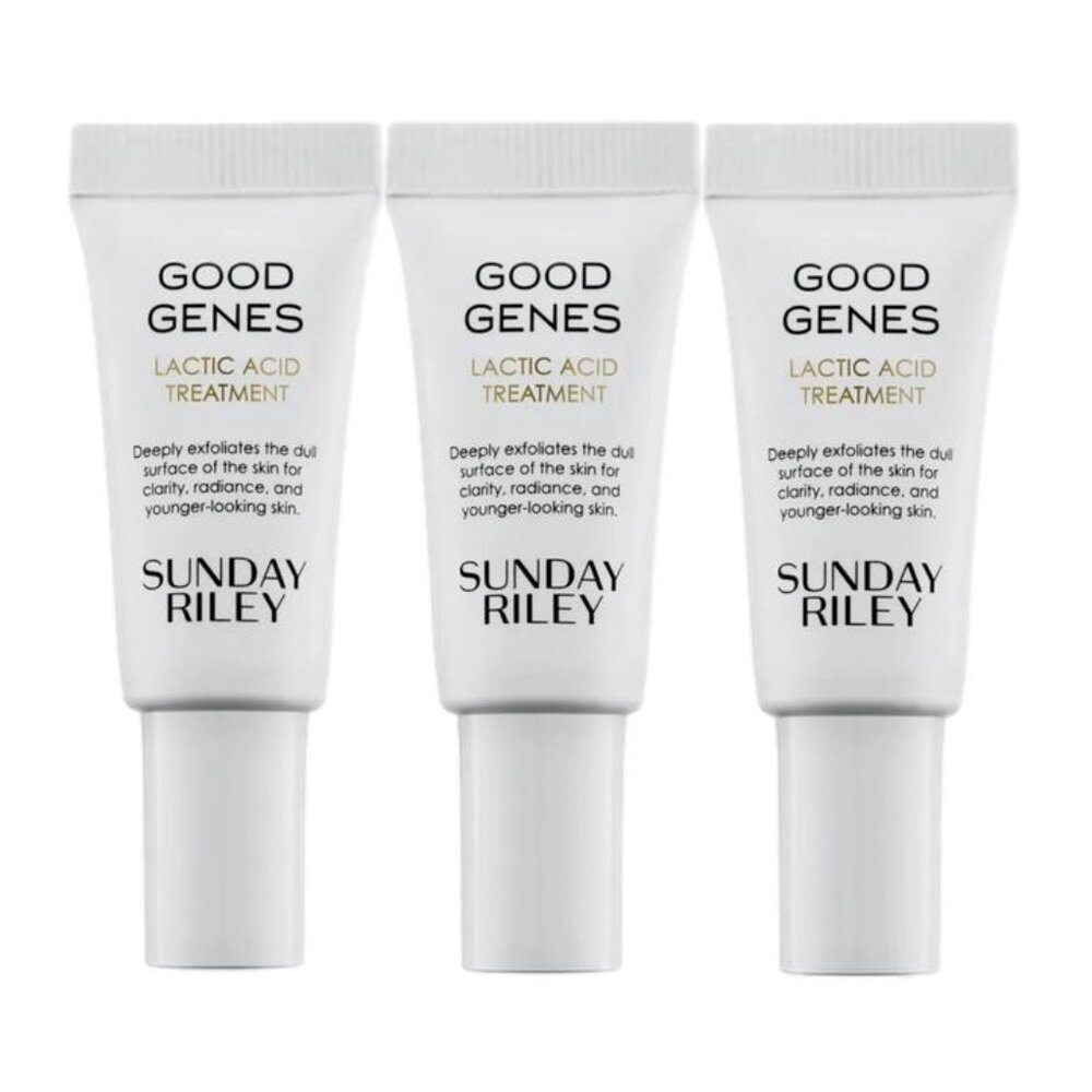 3X Sunday Riley Good Genes Lactic Acid Treatment .17oz/5 ml each Travel Size